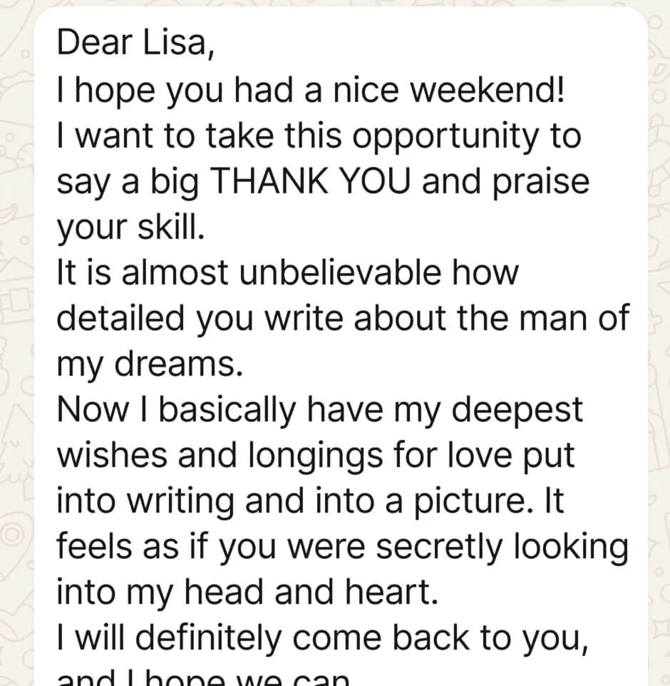 What my customers say about my work: 10